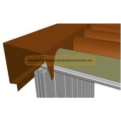 UD. CORONACION TRASERA TROQ PANEL TEJA 3000mm 8004